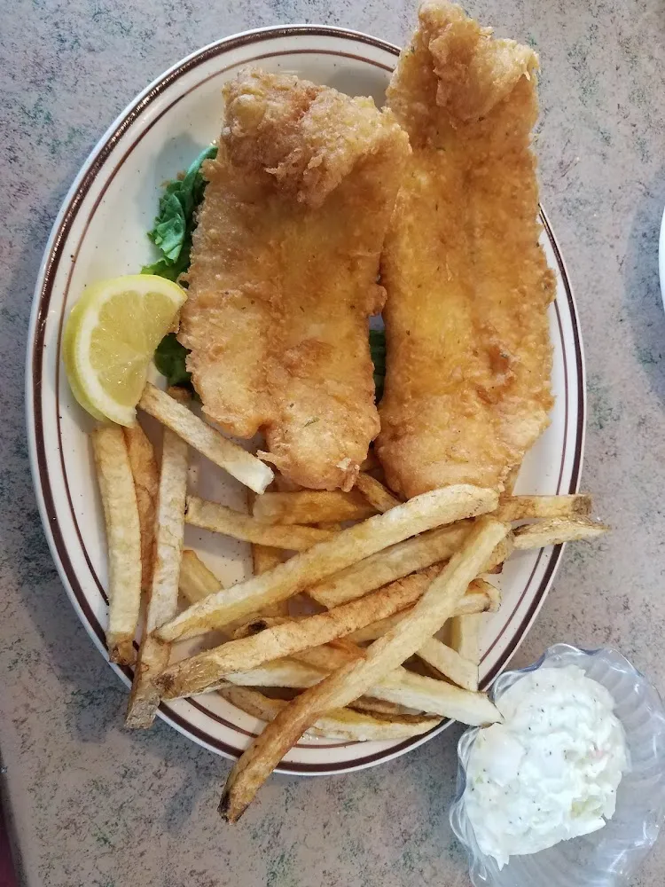Fried Catfish and Coleslaw