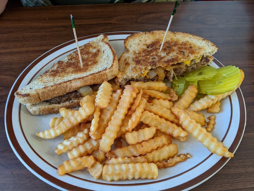 Patty Melt & Crinkle Cut Fries